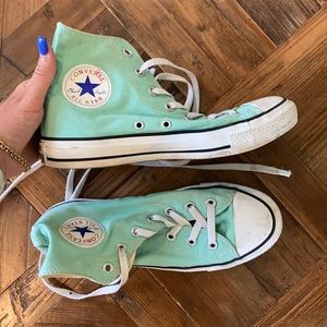 High Top Converse Mint